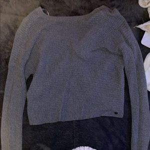 hollister back knot sweater size s